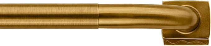 Brass Wrap Around Curtain Rod 30 to 45 Inch,Heavy Duty Adjustable Metal Drapery Rod with French R... | Amazon (US)