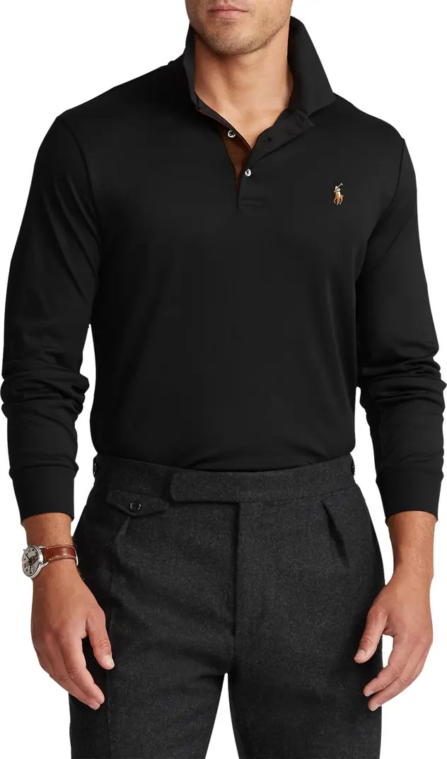 Long Sleeve Pima Cotton Polo | Nordstrom