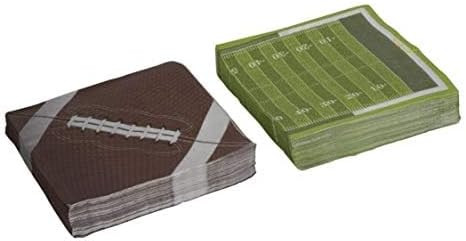 Hammont Football Napkins - Disposable Foot Ball Napkins - football Themed Decorations - Birthday ... | Amazon (US)