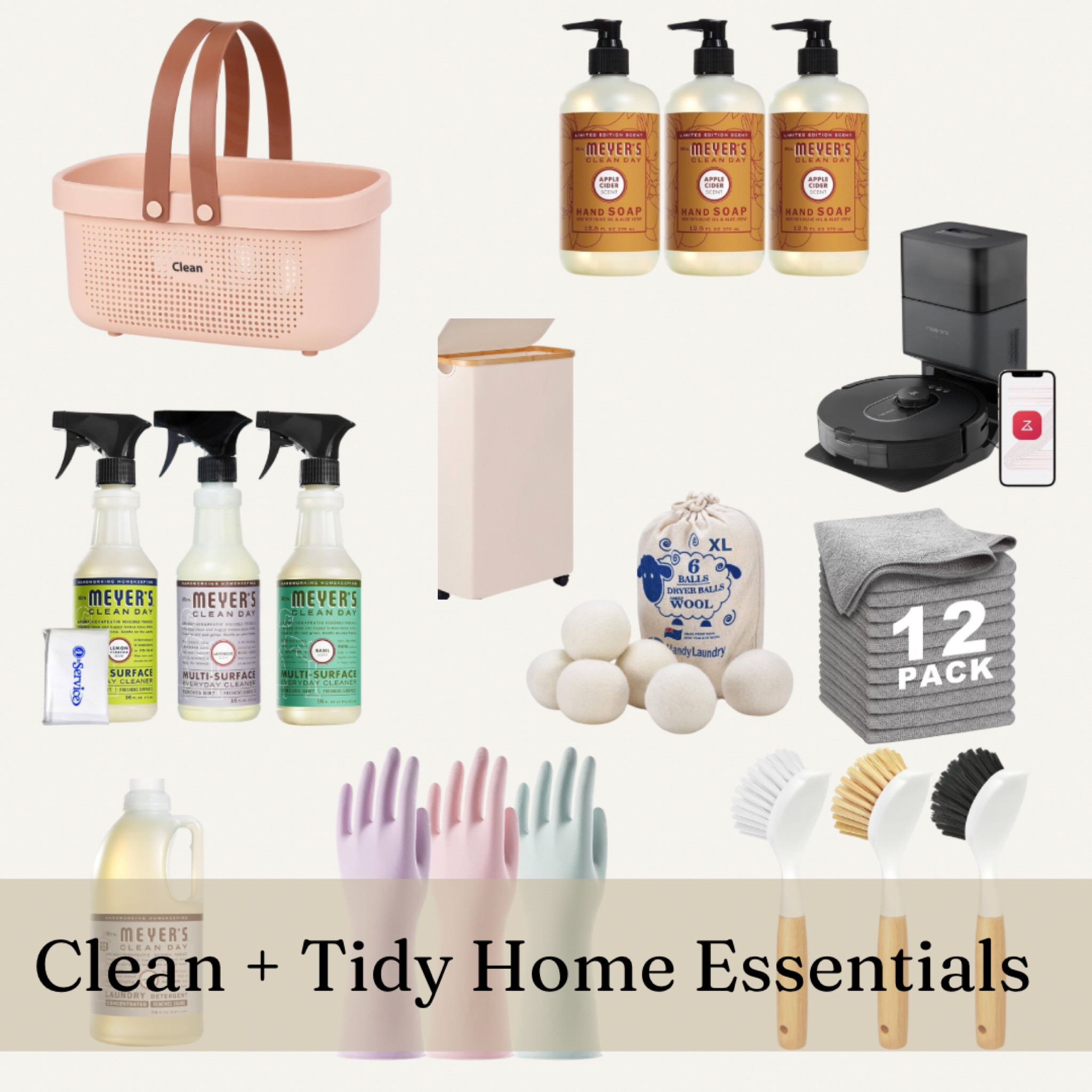The essentials for a clean and tidy home ✨

Clean kitchen | clean caddy | hand soap | laundry | vacuum 

#LTKFindsUnder50 #LTKHome #LTKFamily