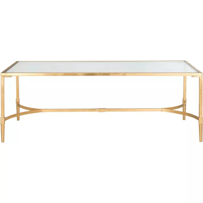 Antwan Coffee Table - Gold/Glass - Safavieh | Target