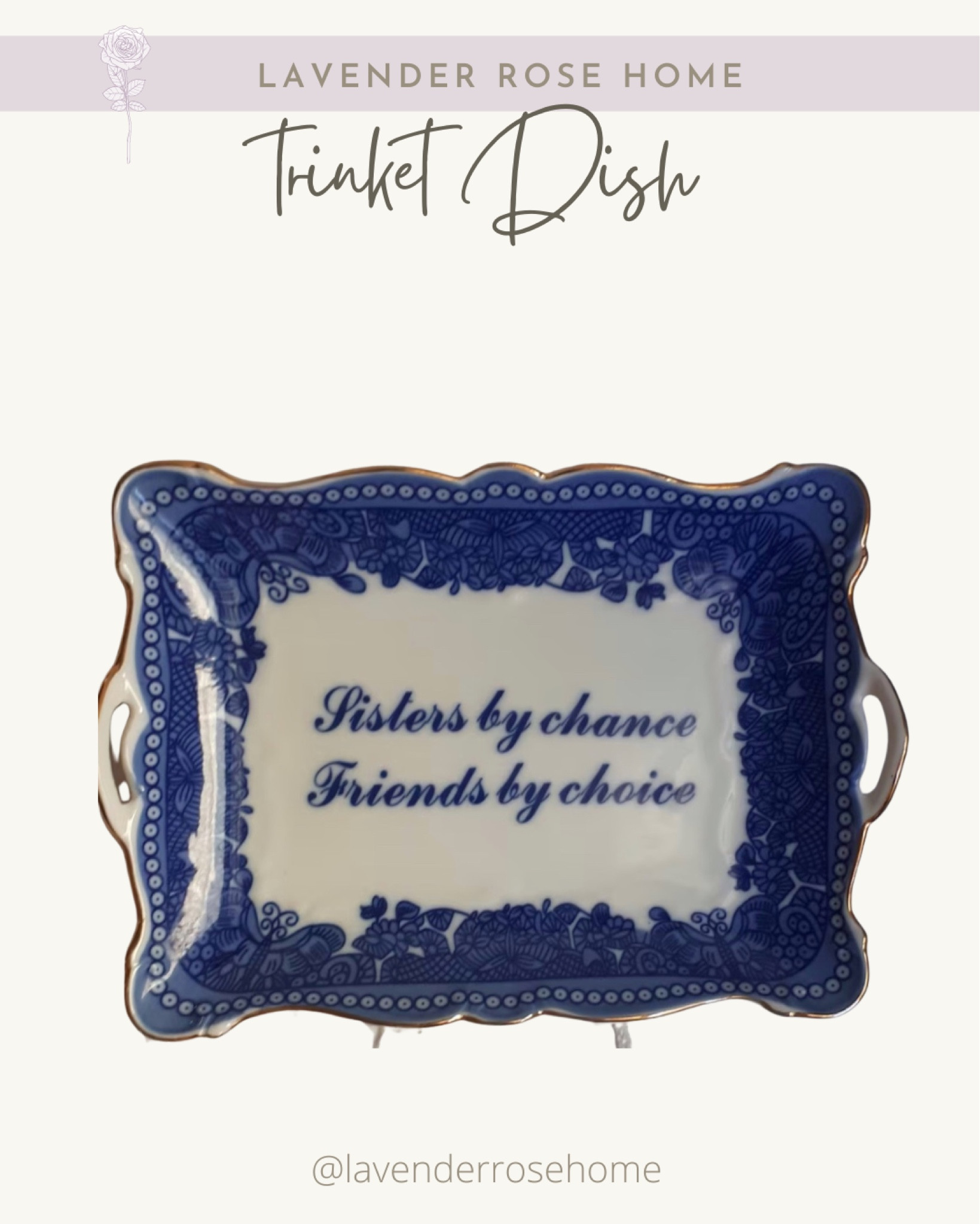 Trinket Dish. Blue & White. Home Decor. Coffee Table Decor. Jewelry Dish. Traditional. Sisters. Godinger. Collected.

#LTKhome #LTKFind