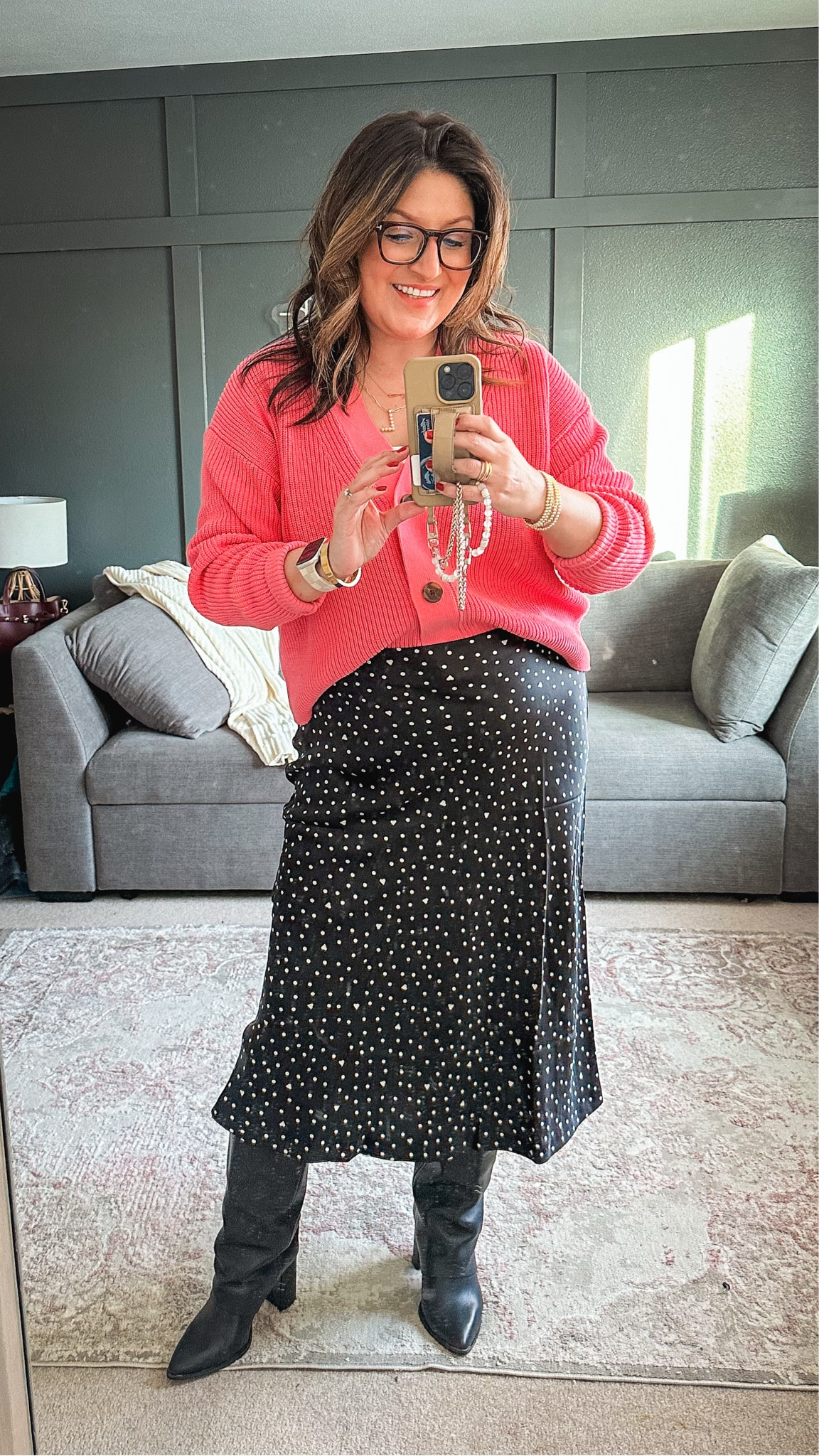 Cardigan (XL) - Macy’s
Cami (L) - Spanx
Skirt (L) - Macy’s
Boots - Nordstrom (these are sold out but I’ve linked similar. 

#macyspartner 

#LTKMidsize #LTKOver40 #LTKSeasonal