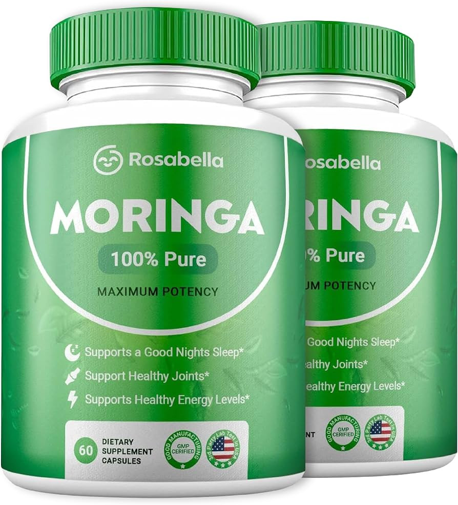 Moringa Powder Capsules - Pure Nutrient-Rich Moringa Powder - A Natural Green Antioxidant Superfo... | Amazon (US)