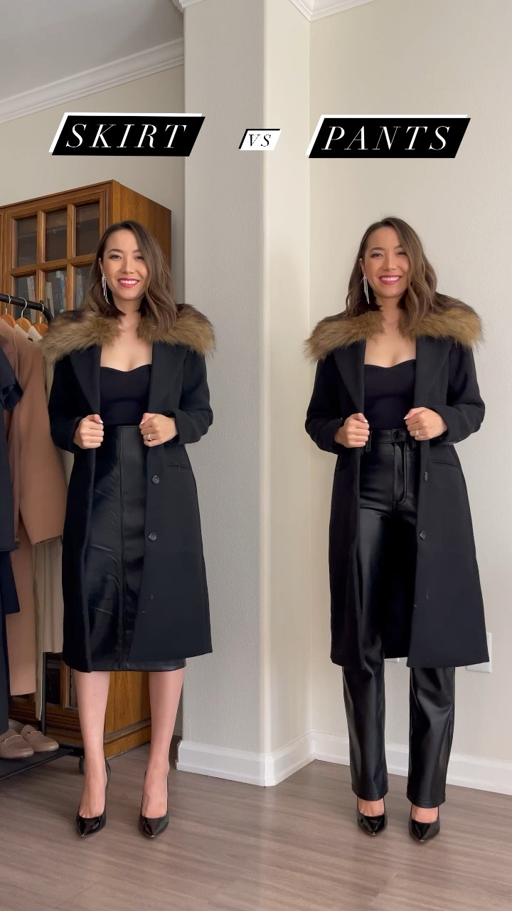 Holiday festive night out looks from Abercrombie - 15% off
Top - small 
Pants & skirt - xs
Coat - xs 


#LTKHoliday #LTKstyletip #LTKsalealert