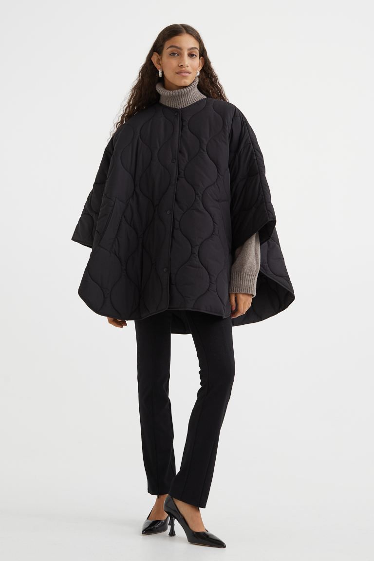 Quilted Cape with Scarf | H&M (US)