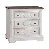 Coaster Home Furnishings Celeste 3-Drawer Rustic Latte and Vintage White Nightstand, 34" D x 18" W x | Amazon (US)