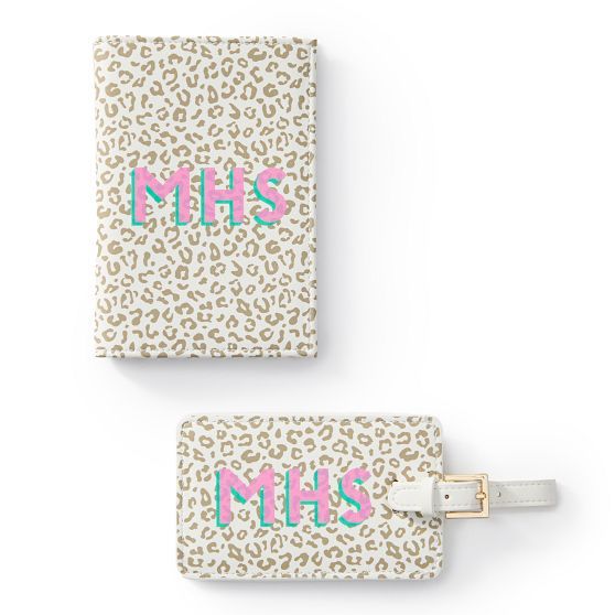 Patterned Passport Case and Luggage Tag Set, Printed | Mark and Graham | Mark and Graham