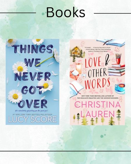 If you love books then check out these trending books at Target.

Books, book, fiction books, booktok, book lover, novel, Christmas gift, secret Santa, gift idea, gift guide, things we never got over, Lucy Score, lover and other words, Christina Lauren 

#books 

#LTKhome #LTKHoliday #LTKGiftGuide