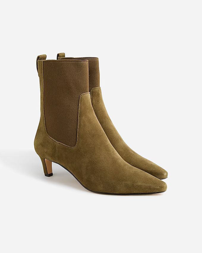 Stevie pull-on boots in suede | J.Crew US