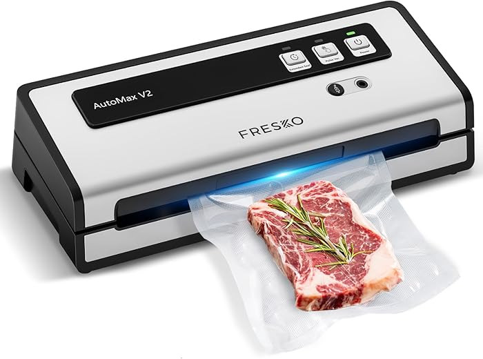 FRESKO Vacuum Sealer Machine with Automatic Bag Detection, Double Heat Seal, Compact Food Sealer,... | Amazon (US)