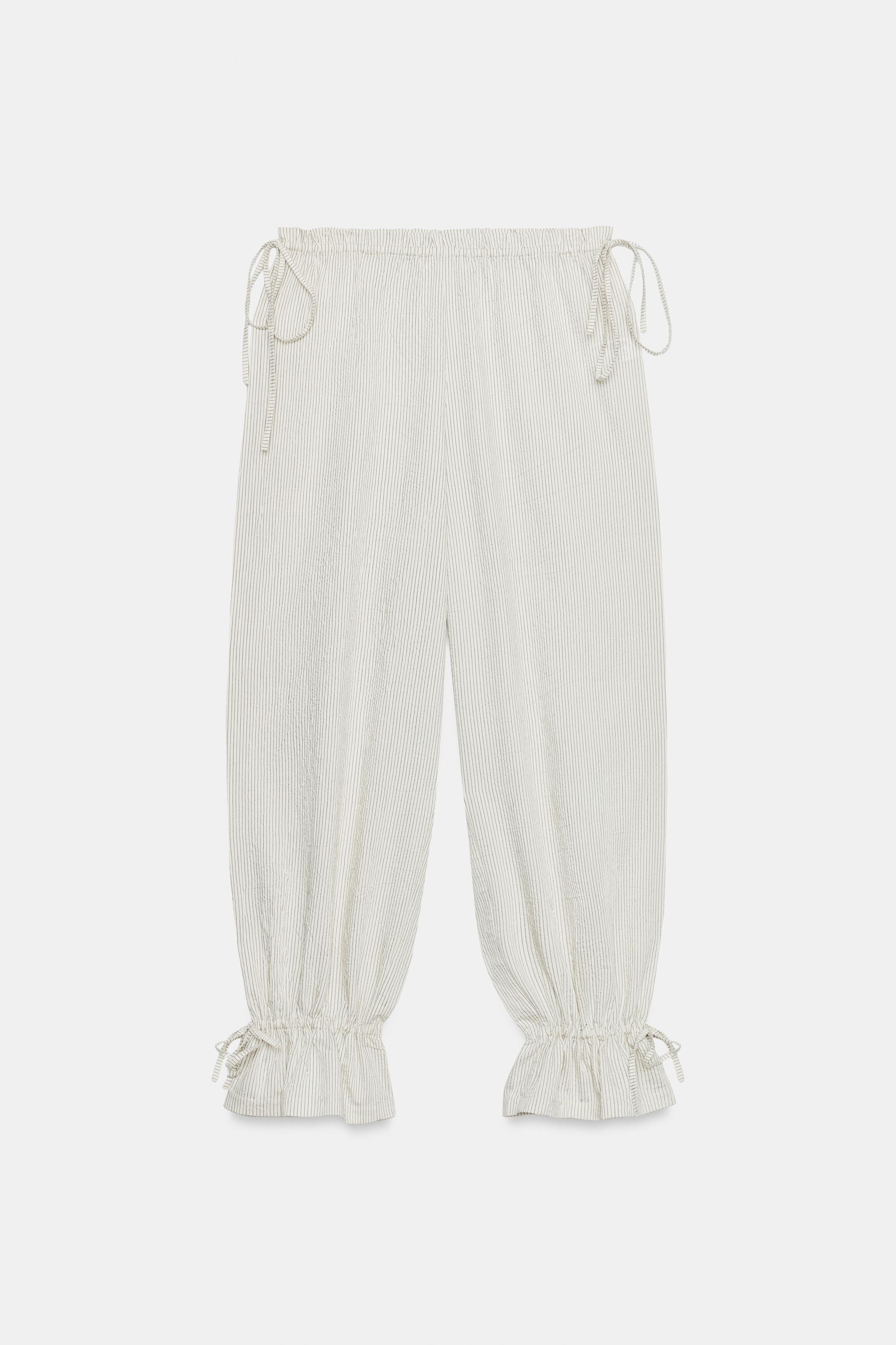 TIED BLOOMER PANTS | Zara US