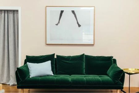 Lush velvet green sofa 😍

#LTKstyletip #LTKhome #LTKsalealert