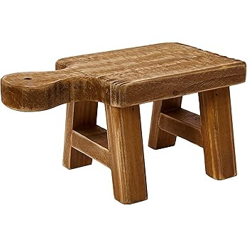 Creative Co-Op Small Wood Pedestal with Handle | Amazon (US)