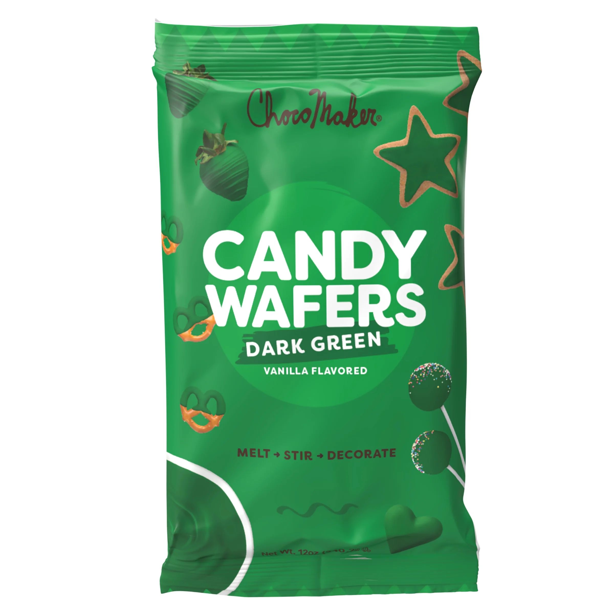 ChocoMaker Dark Green Vanilla Flavored Candy Wafers 12oz | Walmart (US)