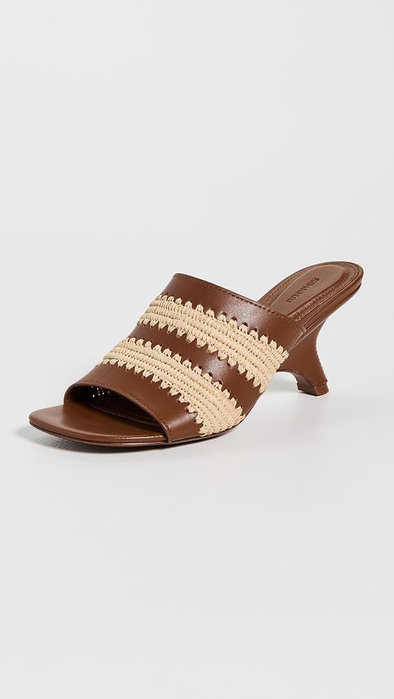 Shadow Mule Raffia Sandals | Shopbop
