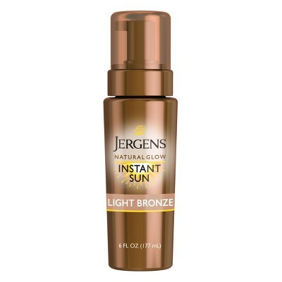 Jergens Glow Instant Moisturizing Self Tanner Tanning Foam - Light Bronze Tan - 6 fl oz: Paraben-Free, Hypoallergenic, Vegan | Target