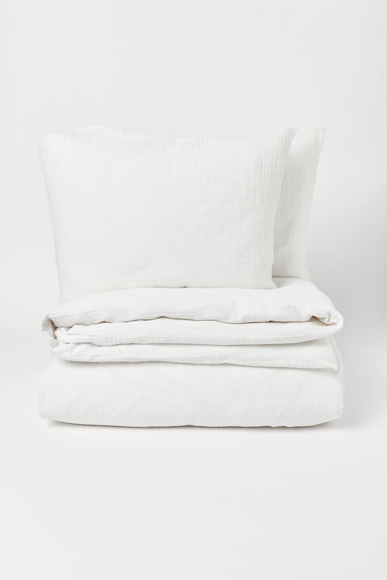 Muslin double/king duvet cover set | H&M (UK, MY, IN, SG, PH, TW, HK)