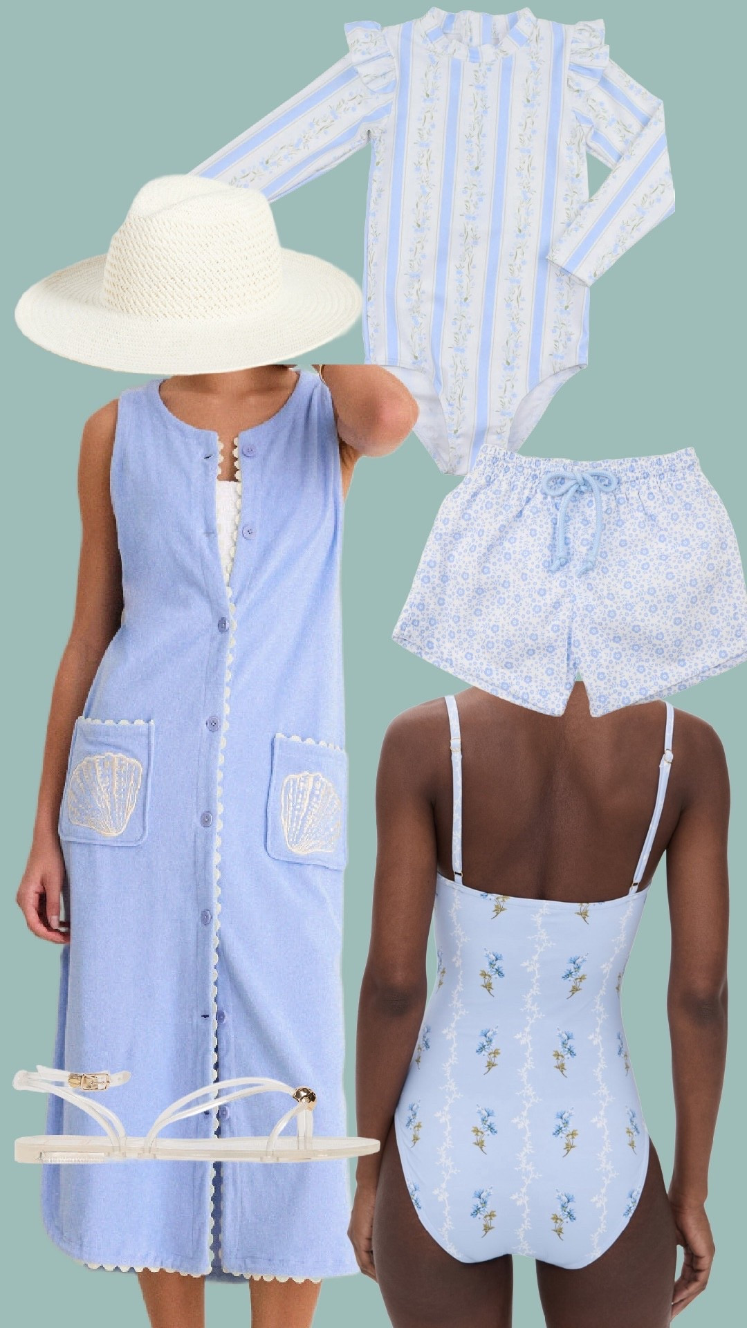 Mom one piece swimsuit and coverup! 

#LTKTravel #LTKSwim