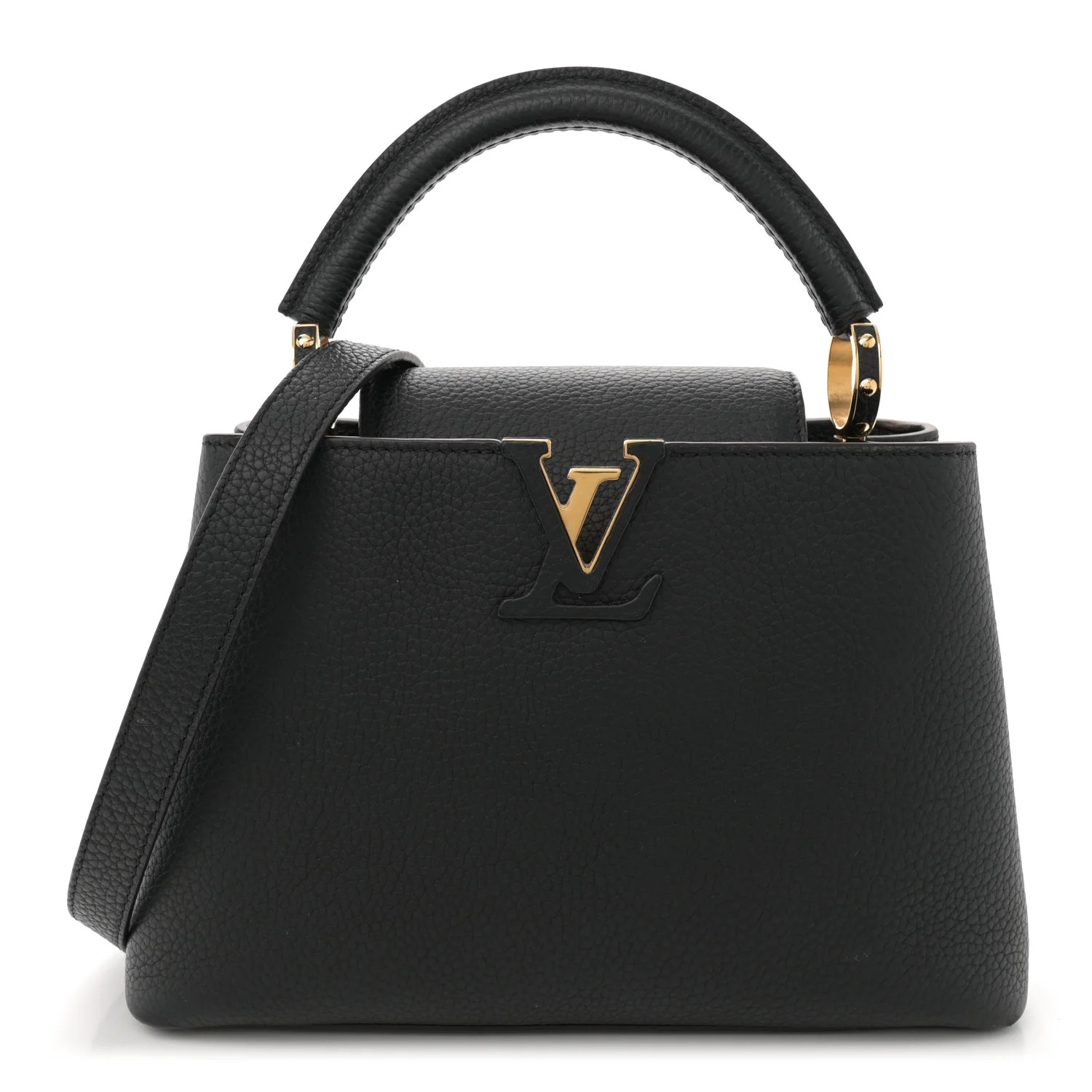 Taurillon Capucines BB Black | FASHIONPHILE (US)