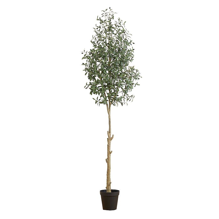Nearly Natural 108-in Pink Indoor Artificial Olive Artificial Tree | Lowe's