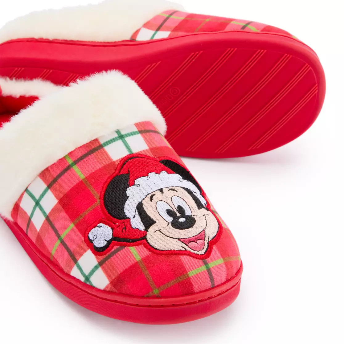 Mickey Mouse Holiday Slippers for Adults | Disney Store