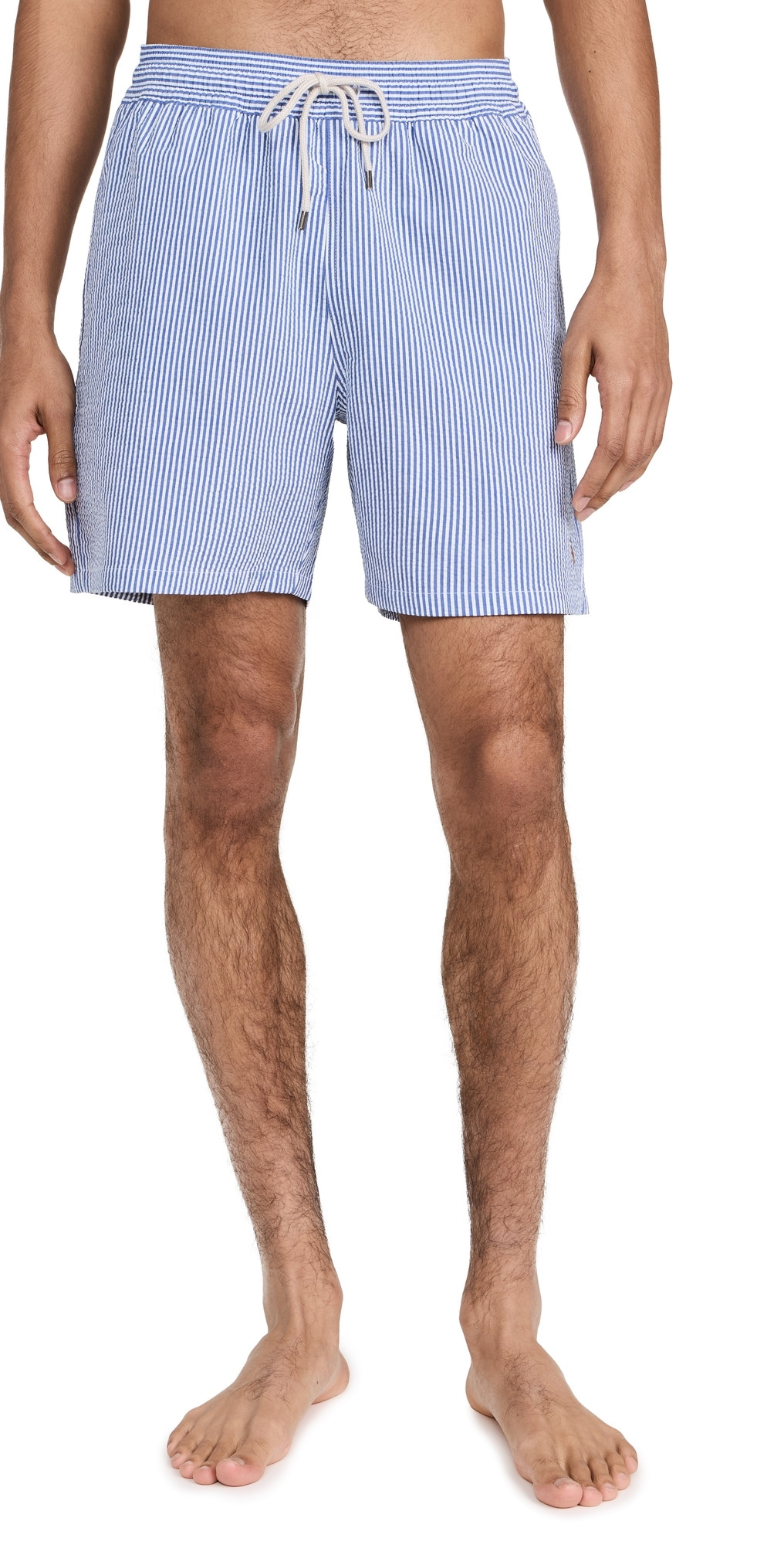 Polo Ralph Lauren Traveler Seersucker Swim Trunks 6 Cruise Royal Seersucker S | Shopbop