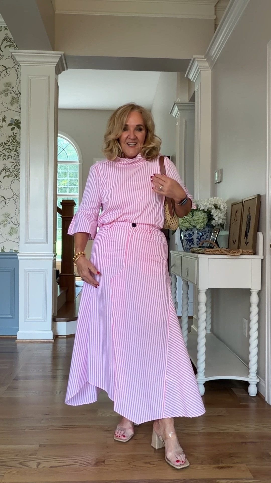 Thrilled with this new brand benaar. 

Whether you’re looking for a mother of the bride dress, a baby shower, a bridal shower is Sunday dress a wedding guest dress or separates, that are special, take a look at these.
I’m wearing my regular size and all a medium. The Tweed skirt I would consider sizing up. It’s a bit snug.

#LTKOver40 #LTKWedding #LTKMidsize