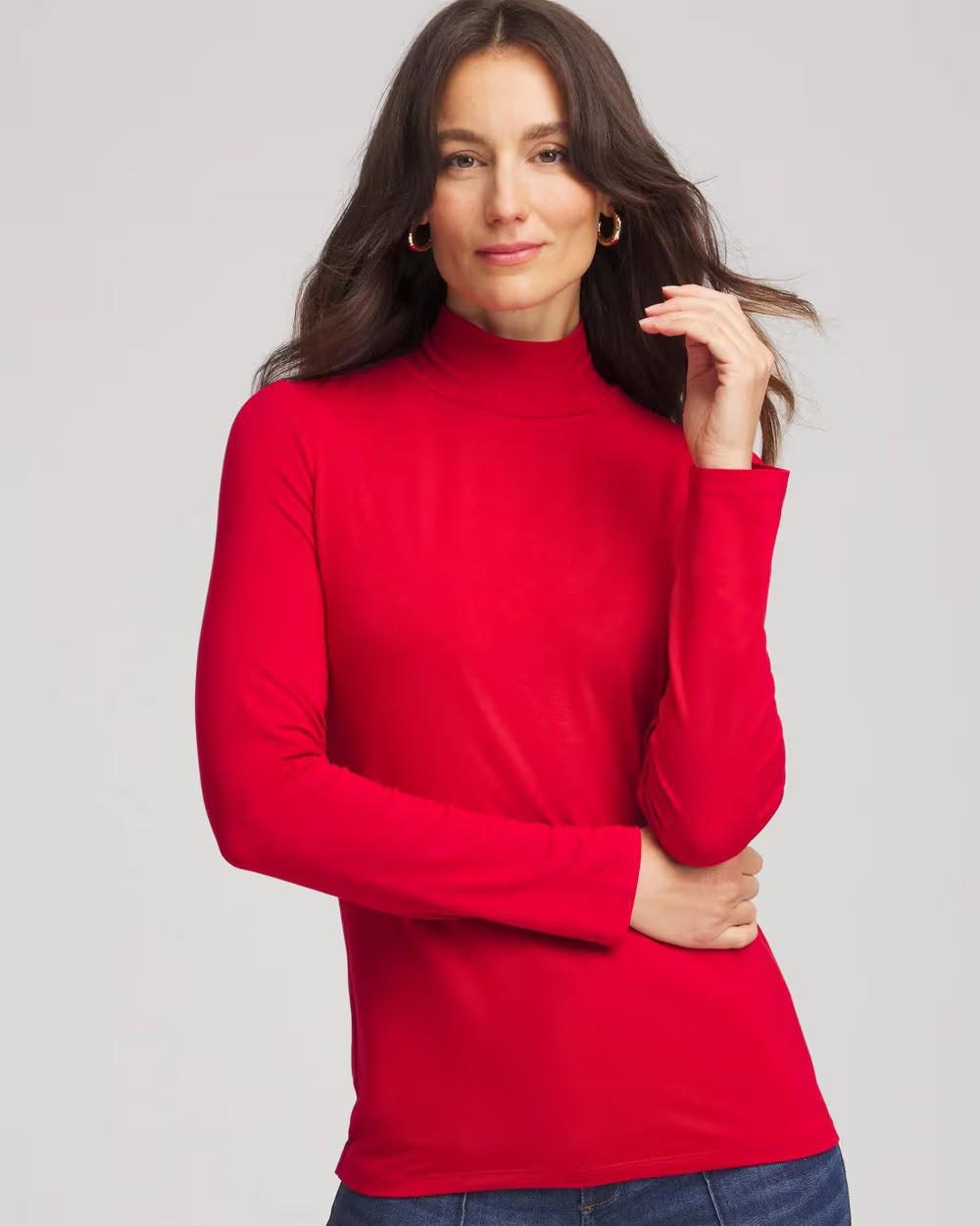 Touch of Cool™ Mockneck Layering Tee | Chico's