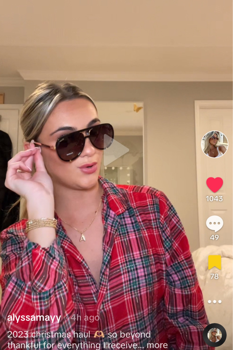 the sunglasses from my tiktok christmas haul🎄✨ 
FROM THE BRAND QUAY