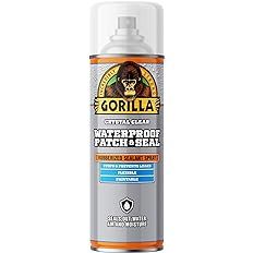 Gorilla Waterproof Patch & Seal Rubberized Sealant Spray; Crystal Clear; 14oz (Pack of 1) | Amazon (US)