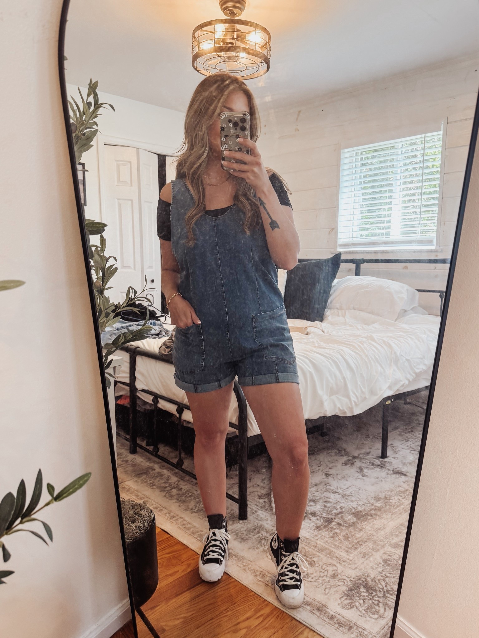 Wearing size large in both the bodysuit and romper 🖤 

#LTKShoeCrush #LTKMidsize #LTKSaleAlert