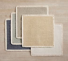 Mason Fringe Square Placemats - Set of 4 | Pottery Barn (US)