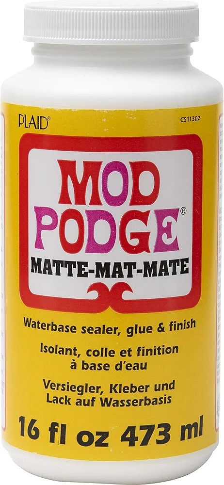 Mod Podge CS11302 Waterbase Sealer, Glue and Finish, 16 oz, Matte | Amazon (US)