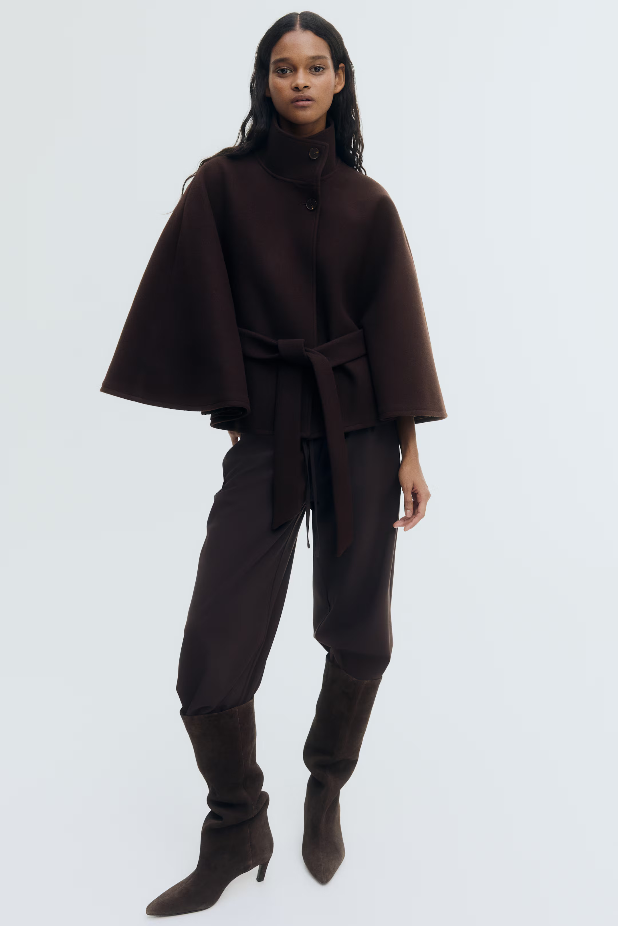 Belted cape coat | H&M (UK, MY, IN, SG, PH, TW, HK)