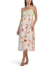 Made In Italy Linen Blend Strappy Maxi Dress | TJ Maxx