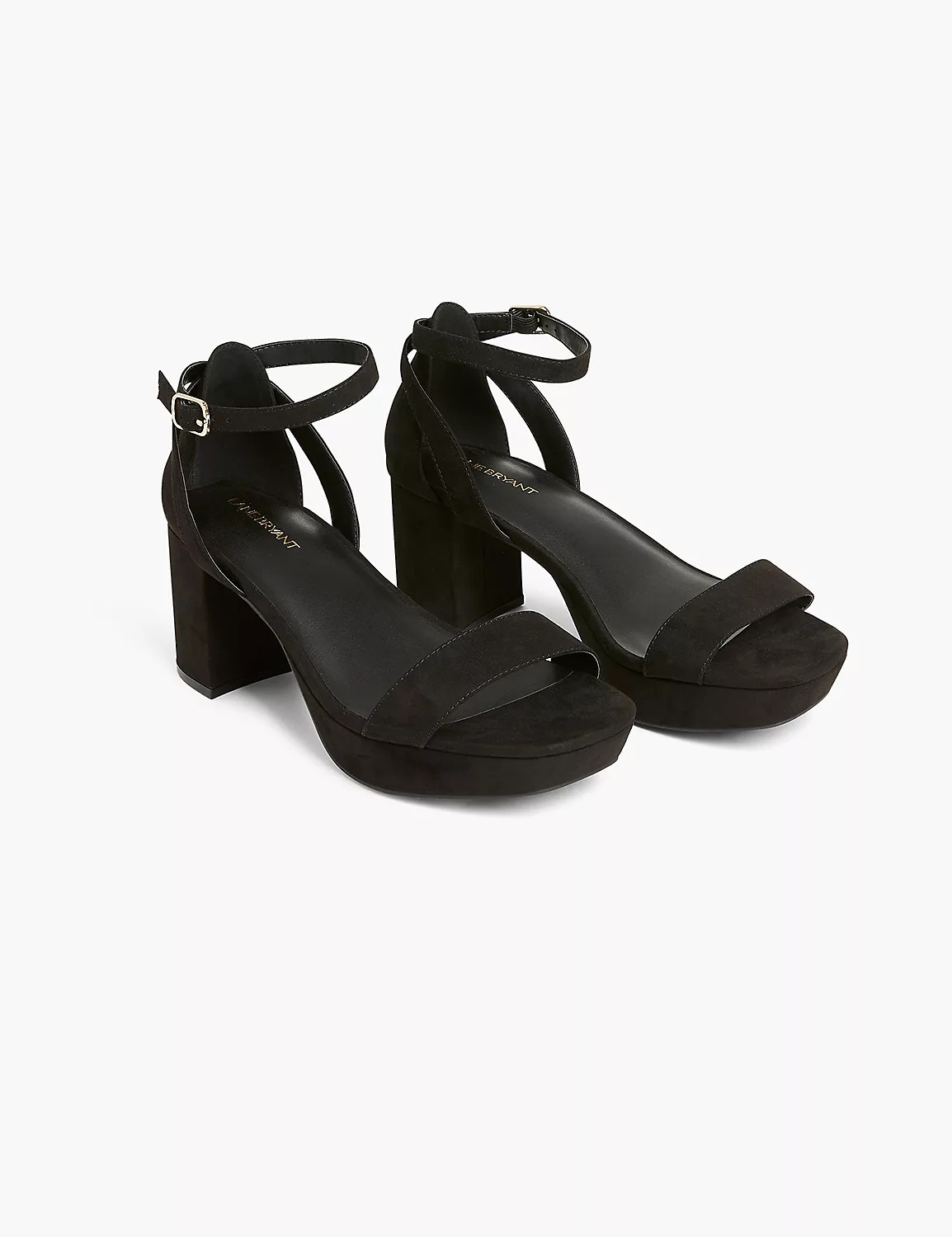 Dream Cloud Faux-Suede Ankle-Strap Platform Heel | LaneBryant | Lane Bryant (US)