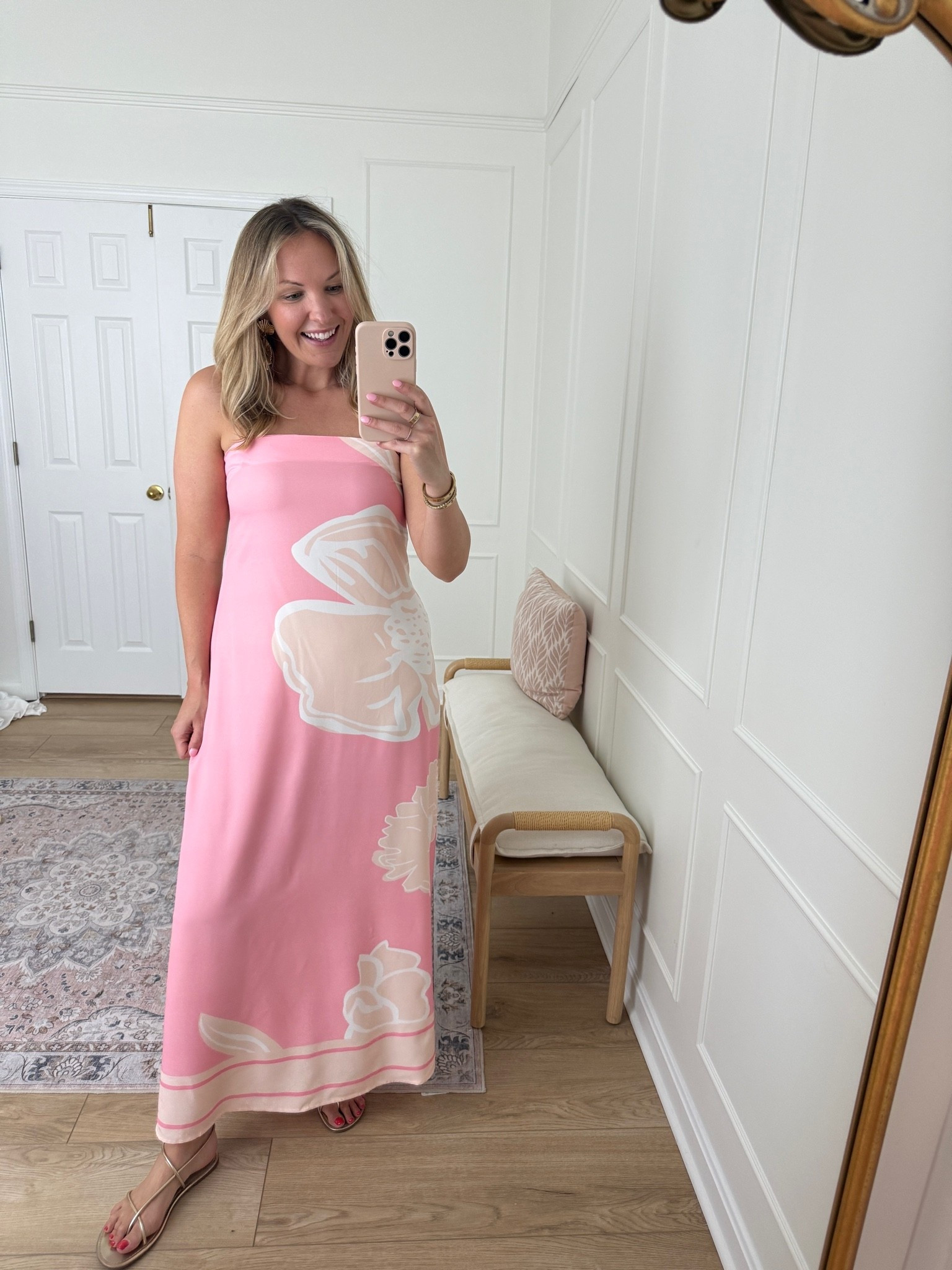 Vacation dress - summer dress - wearing a med