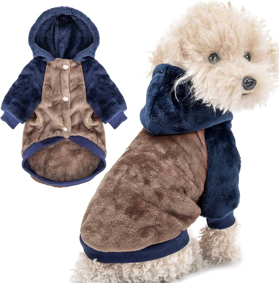 FabriCastle Dog Hoodie Sweater for Small Dogs Boy and Girl, Small Dog Clothes XS XXS Puppy Sweats... | Amazon (US)