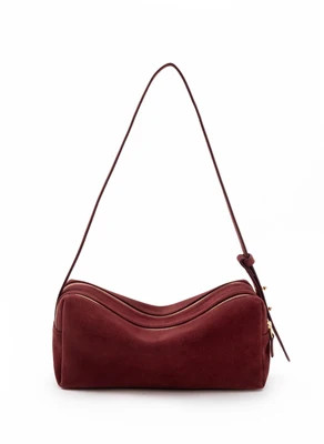 Trousse Suede Burgundy | Elleme