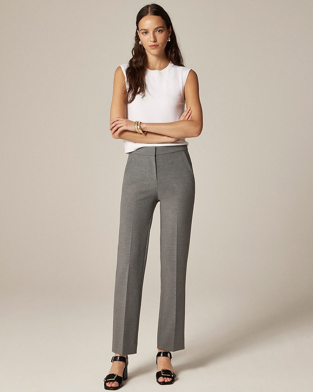 Kate straight-leg pant in four-season stretch | J. Crew US