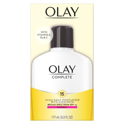 Olay Complete Lotion Moisturizer with Sunscreen - SPF 15 - 6 fl oz | Target