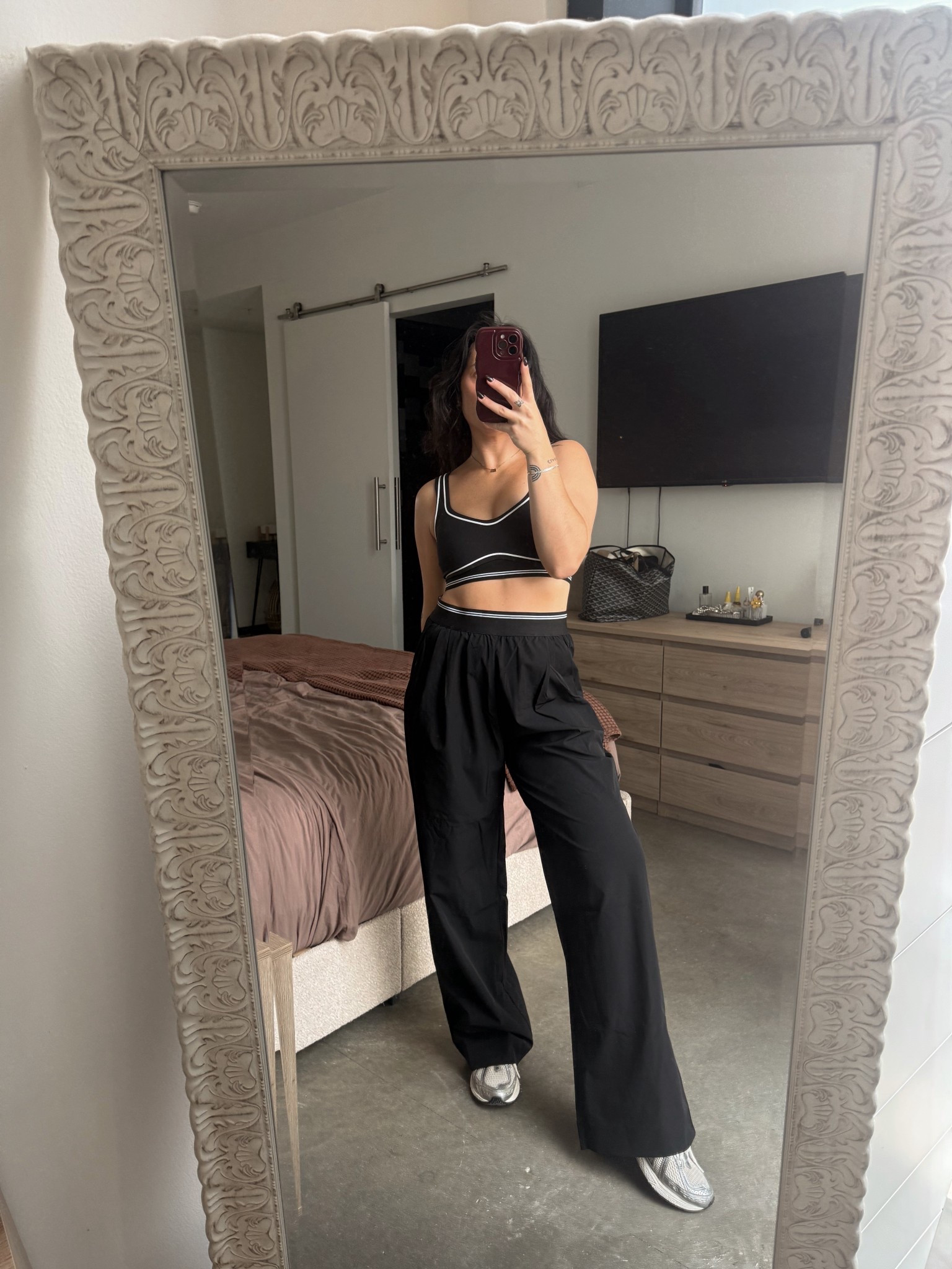 Alo dupe at Amazon pricing! 

I sized up to a M in pants for a baggier fit and went true size (S) in top! 

#LTKActive #LTKFindsUnder50 #LTKSeasonal