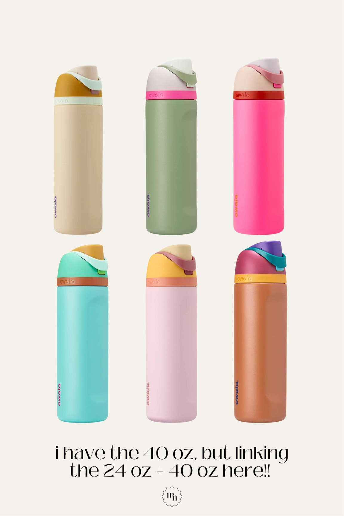 My favorite owala water bottles!!! Linking the 24 + 40 ounce! 

#owala #waterbottle 

#LTKhome #LTKtravel #LTKfitness