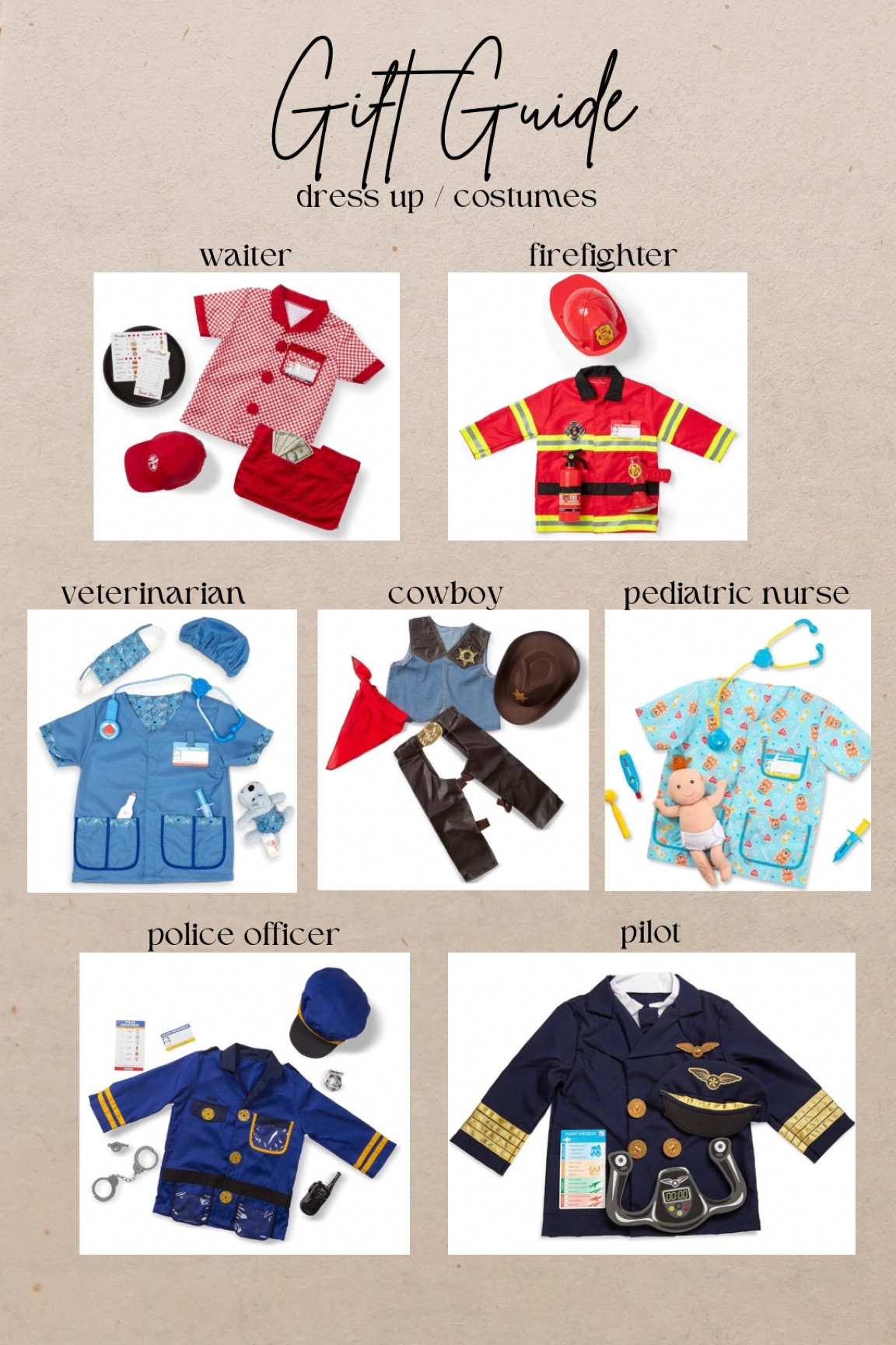 We have a lot of these dress up role play costumes and my kids play with them EVERY DAY! Such a great gift idea for littles!

#LTKGiftGuide #LTKKids #LTKHoliday