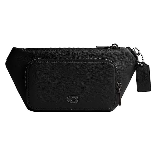 COACH Belt Bag in Crossgrain Leather, Black | Amazon (US)