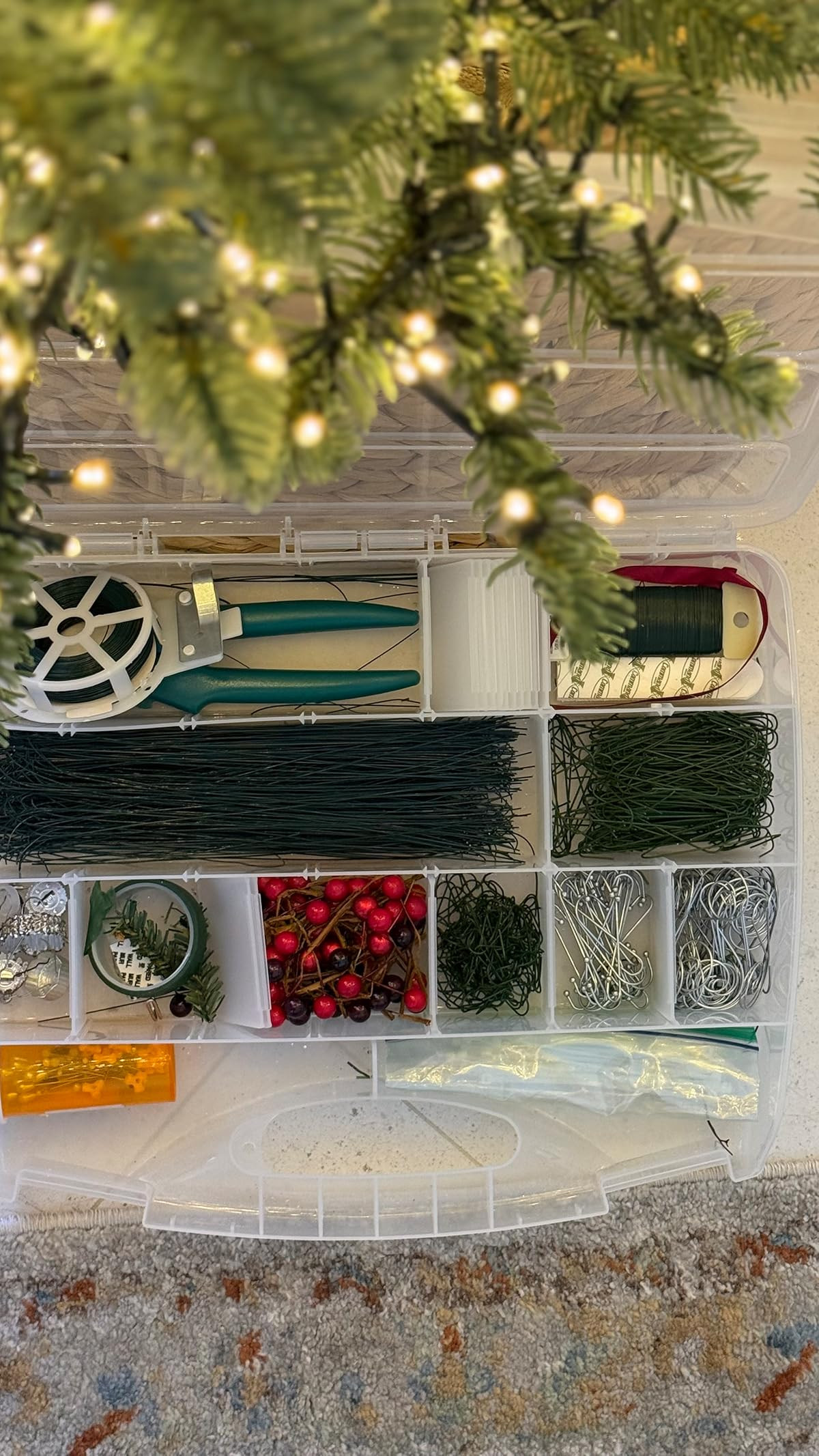 Little ways I stay organized while decorating my home for Christmas. A craft box helps me keep al... | Amazon (US)