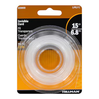 Hillman Invisible Cord 25-ft 15 Lbs | Lowe's