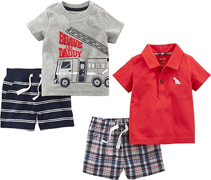 Simple Joys by Carter's Baby Boys' 4-Piece Playwear Set | Amazon (US)