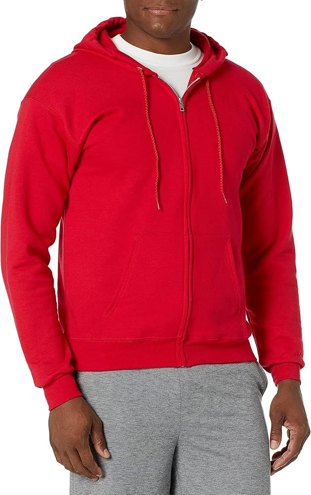 Hanes Men's Full-Zip Eco-Smart Hoodie | Amazon (US)